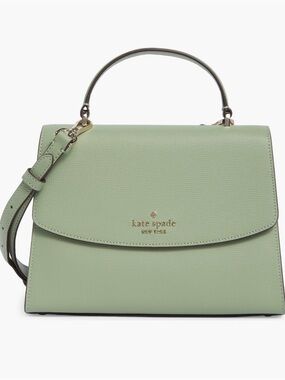 Kate Spade Darcy Balsam Green Structured Top-Handle Satchel NWOT